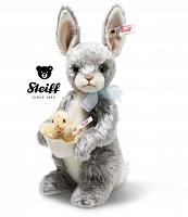 2024 Steiff 684081 BILLY RABBIT RMS GREY AND WHITE MOHAIR USA