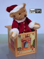 Steiff 038419 CHRISTMAS ALPACA SANTA TEDDY IN THE BOX 2007