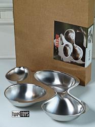 Alessi AR04 BABYBOOP | FOUR-SECTION HORS-D'OEUVRE SET | 2000